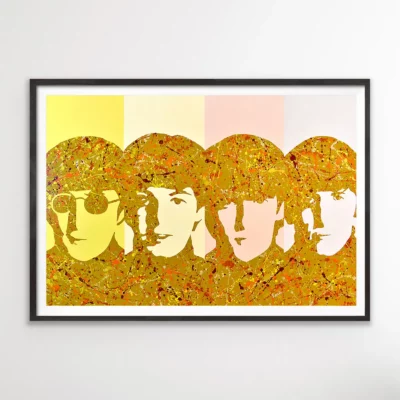 The Beatles - Canvas Pop Art Print | Painting By Kerwin