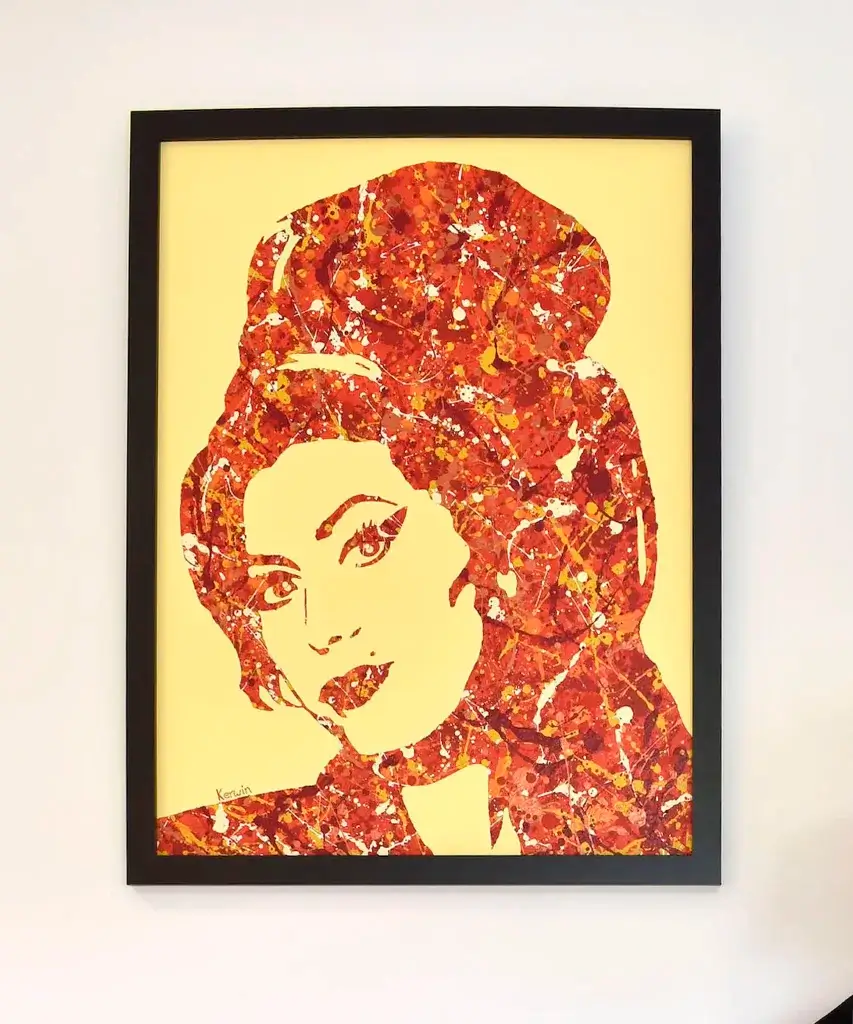 Amy Winehouse Original Painting | By Kerwin
