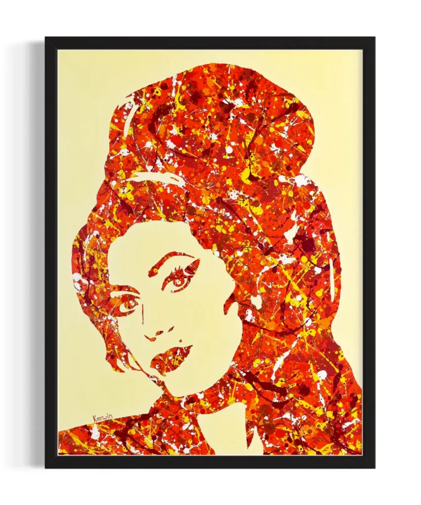 Amy Winehouse Pop Art Painting Prints | By Kerwin