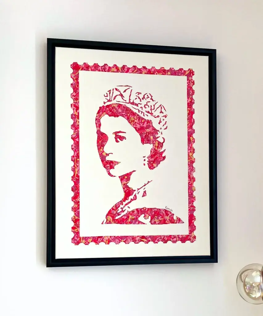 Queen Elizabeth Original Painting | By Kerwin