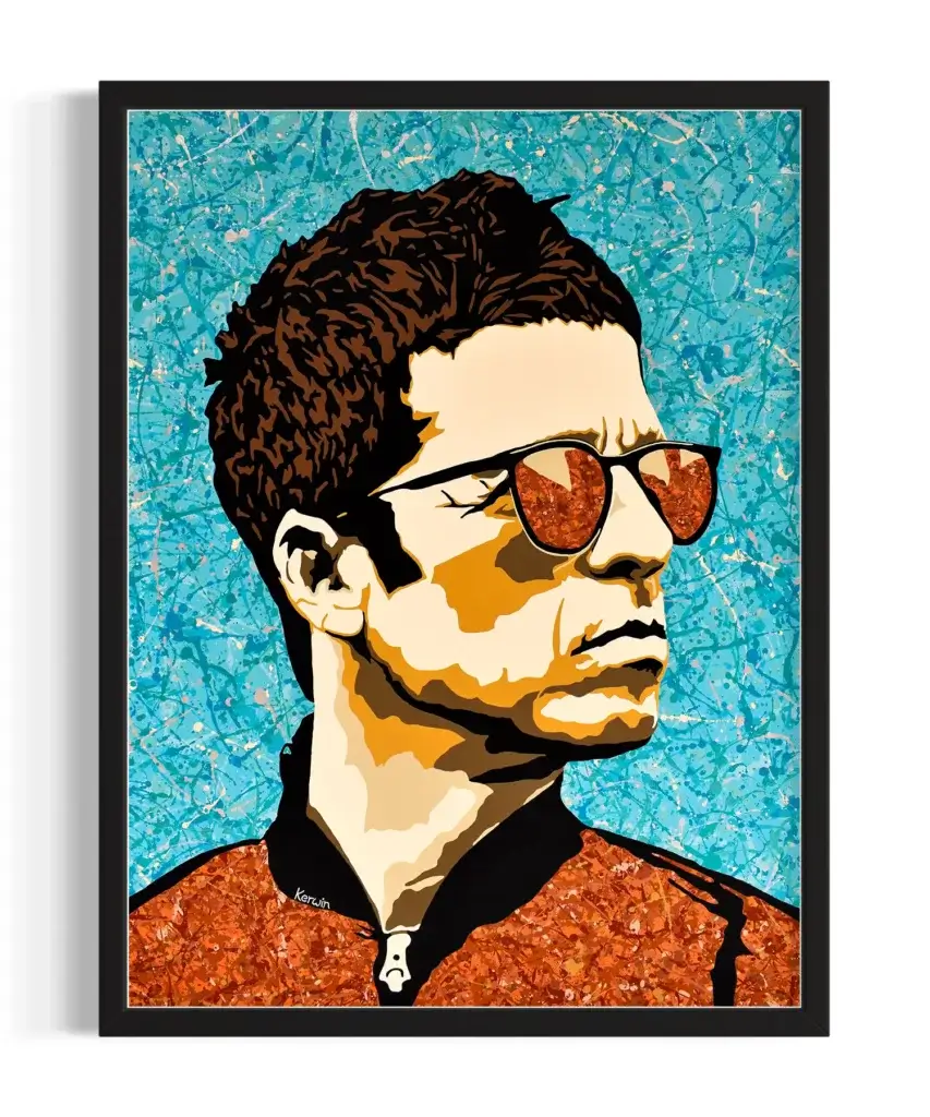 Noel Gallagher Oasis Pop Art Painting Prints | By Kerwin