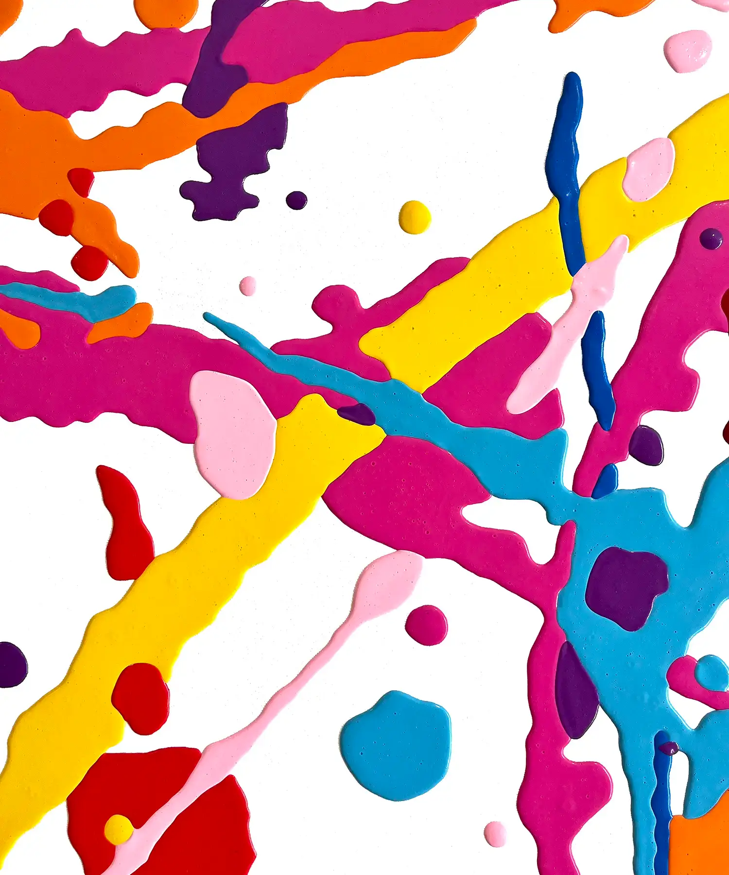 Popscene Canvas Print - Abstract Pop Art Painting | By Kerwin