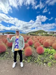 In front of Mt. Fuji, Japan 2025 | Jimi Hendrix t-shirt