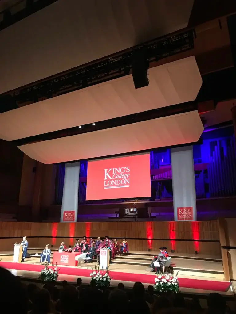 Kerwin graduating from King's College London