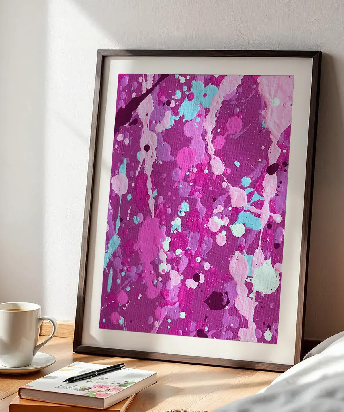 Violet Splash Print